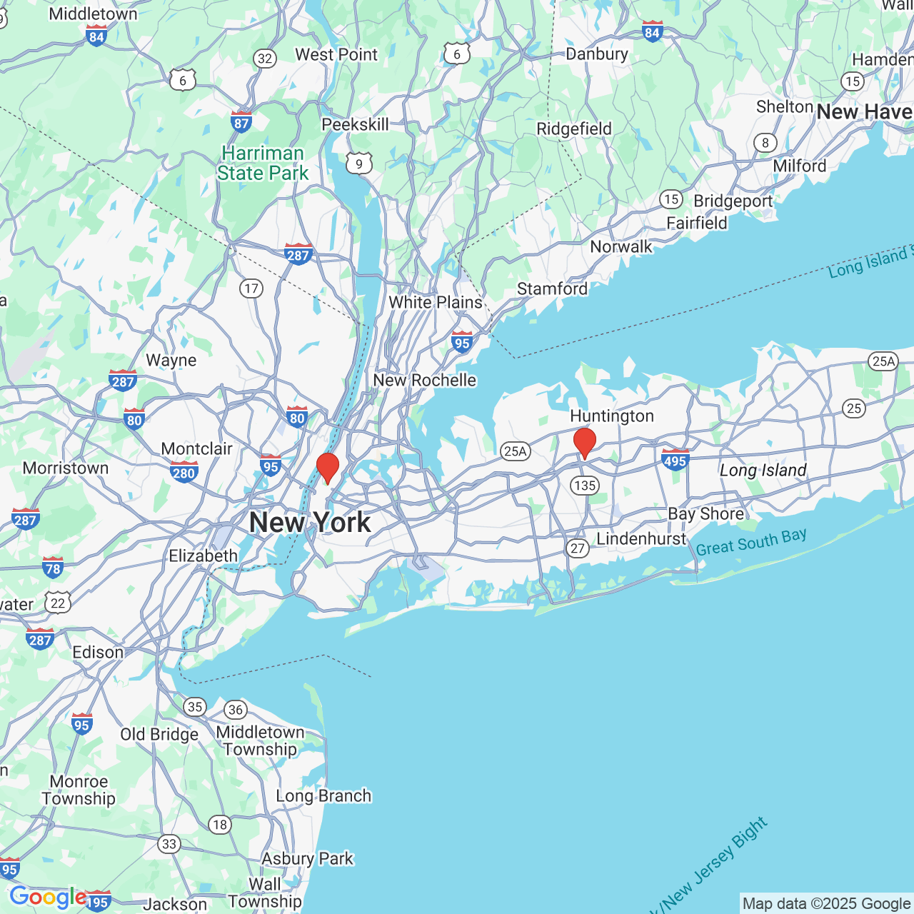 Google map image of our locations